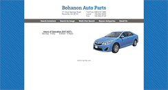 Desktop Screenshot of bohanonautoparts.com